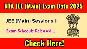 NTA JEE (Main) Sessions II Exam Date 2025 Out jeemain.nta.nic.in Check Exam Schedule Here