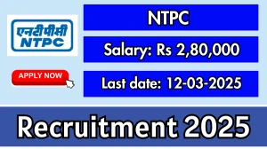 NTPC Associate Recruitment 2025 - Apply Online