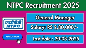 NTPC General Manager Recruitment 2025 - Apply Online