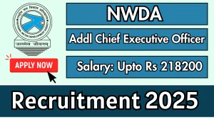 NWDA Additional Chief Executive Officer Recruitment 2025 - Apply Offline