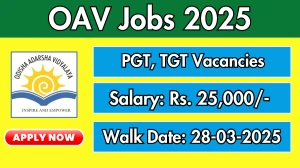 OAV PGT, TGT Recruitment 2025 – Walk in