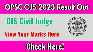 OPSC OJS 2023 Result Out View Your Marks Here