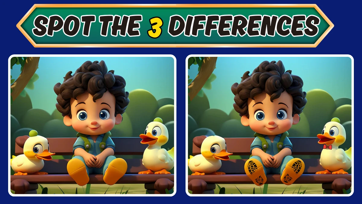 Optical Illusion 10 Seconds Challenge: Only Extra Sharp Eyes Can spot the 3 Differences in this Image