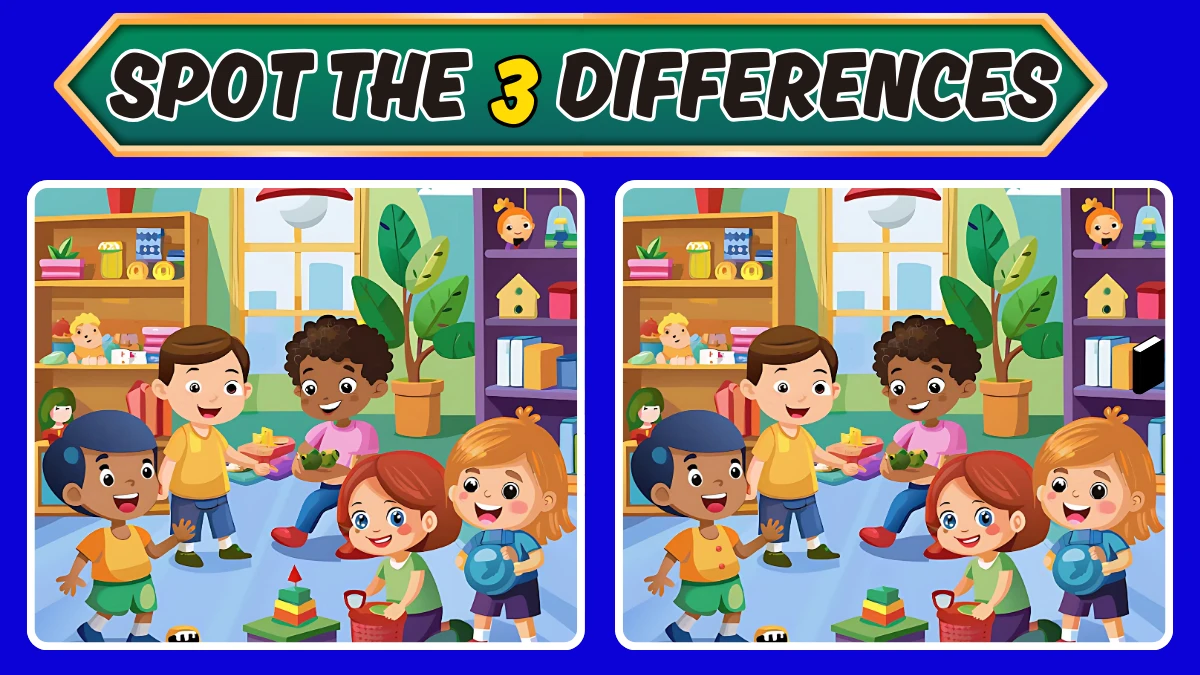 Optical Illusion 12 Seconds Challenge: Only Extra Sharp Eyes Can spot the 3 Differences in this Image