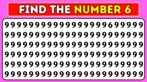 Optical Illusion Eye test: Find the number 6 among 9s within 8 Seconds