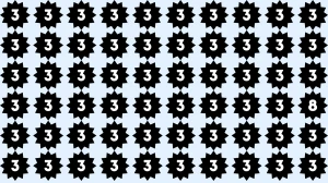 Optical Illusion Eye test: Find the number 8 among 3s within 9 Seconds