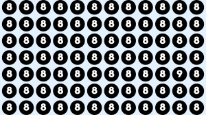 Optical Illusion Eye test: Find the number 9 among 8s within 9 Seconds