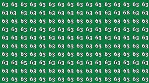 Optical Illusion: Within 6 Seconds Spot The Number 65 and 68 among 63