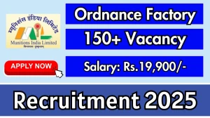 Ordnance Factory Tenure Based DBW Recruitment 2025 - Apply Offline for 179 Posts