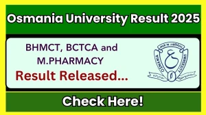 Osmania University Result 2025 Released at osmania.ac.in Direct Link to Download 1st, 2nd, 3rd, 4th and 5th Semester Result