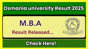 Osmania University Result 2025 Released at osmania.ac.in Direct Link to Download PG Coures Result
