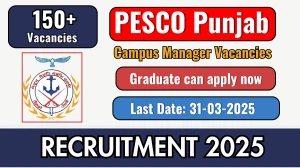 PESCO Punjab Campus Manager Recruitment 2025 - Apply Online for 154 Posts PESCO Punjab Campus Manager Recruitment 2025 - Apply Online for 154 Posts