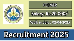 PGIMER Job Vacancy 2025, Walk in for 01 Clinical Research Coordinator Posts PGIMER Job Vacancy 2025, Walk in for 01 Clinical Research Coordinator Posts
