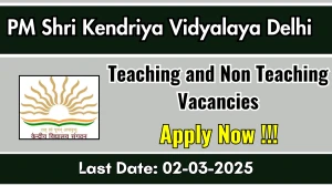 PM Shri Kendriya Vidyalaya Delhi Teaching and Non Teaching Recruitment 2025 - Apply Online