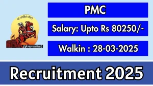 PMC Recruitment 2025 – Walk in for 39 Senior Resident, Tutor and Other Posts