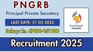 PNGRB Principal Private Secretary Recruitment 2025 - Apply Offline