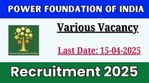 Power Foundation of India Staff Consultant Recruitment 2025 - Apply Offline for 2 Posts