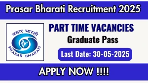 Prasar Bharati Part Time Correspondent Recruitment 2025 - Apply Offline