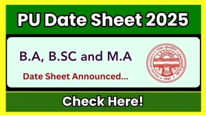 PU Date Sheet 2025 Declared @ puchd.ac.in Details Here