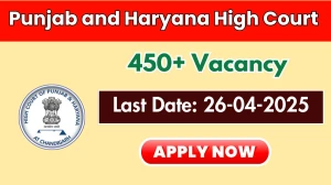 Punjab and Haryana High Court Stenographer Recruitment 2025 - Apply Online for 478 Posts