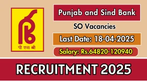 Punjab and Sind Bank Specialist Officers Recruitment 2025 - Apply Online Punjab and Sind Bank Specialist Officers Recruitment 2025 - Apply Online