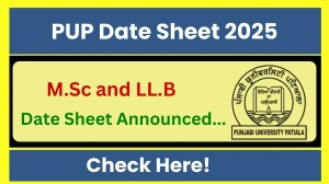 PUP Date Sheet 2025 Announced @ punjabiuniversity.ac.in.ac.in Details Here