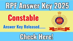 Railway RPF Constable Answer Key 2025 OUT rrb.digialm.com