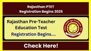 Rajasthan PTET Registration Begins 2025 - Check Rajasthan PTET Eligibility, Application Form, Notification Rajasthan PTET Registration Begins 2025 - Check Rajasthan PTET Eligibility, Application Form, Notification