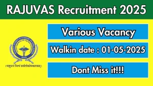 RAJUVAS Teaching Associates Recruitment 2025 – Walk in