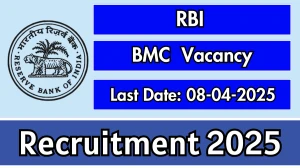 RBI BMC Recruitment 2025 - Apply Offline RBI BMC Recruitment 2025 - Apply Offline
