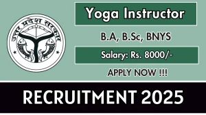 Regional Ayurvedic and Unani Department Mirzapur Yoga Instructor Recruitment 2025 - Apply Offline