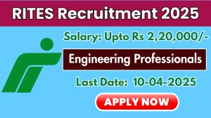 RITES Engineering Professionals Recruitment 2025 - Apply Online