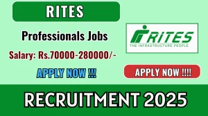 RITES Professionals Recruitment 2025 - Apply Online RITES Professionals Recruitment 2025 - Apply Online