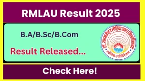 RMLAU Result 2025 Released at rmlauexams.in Direct Link to Download 3rd, 5th Semester Result