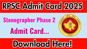 RPSC EO RO Admit Card 2025 OUT rpsc.rajasthan.gov.in