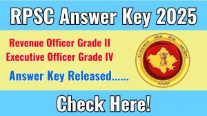 RPSC RO EO Answer Key 2025 Available for the Download Answer Key PDF at rpsc.rajasthan.gov.in