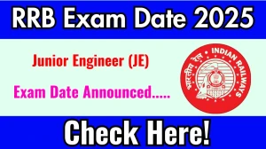 RRB JE CBT II Exam Date 2025 Announced at indianrailways.gov.in Exam details here RRB JE CBT II Exam Date 2025 Announced at indianrailways.gov.in Exam details here