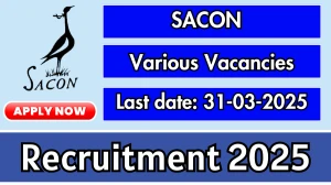 SACON Recruitment 2025 - Apply Online for 29 Project Assistant, Project Associate and Other Posts