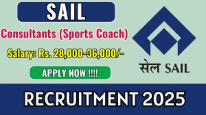 SAIL Consultants Recruitment 2025 – Walk in