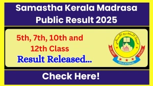 Samastha Kerala Madrasa Public Result 2025 Out samastha.in Download Marksheets Samastha Kerala Madrasa Public Result 2025 Out samastha.in Download Marksheets