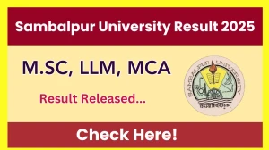 Sambalpur University PG Result 2025 Released at suniv.ac.in Direct Link to Download 2nd and 6th Semester Result