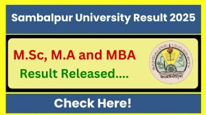 Sambalpur University Result 2025 Released at suniv.ac.in Direct Link to Download 2nd and 6th Sem Result Sambalpur University Result 2025 Released at suniv.ac.in Direct Link to Download 2nd and 6th Sem Result