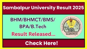 Sambalpur University Result 2025 Released at suniv.ac.in Direct Link to Download 2nd Semester Result Sambalpur University Result 2025 Released at suniv.ac.in Direct Link to Download 2nd Semester Result