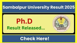Sambalpur University Result 2025 Released at suniv.ac.in Direct Link to Download  Result
