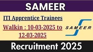 SAMEER ITI Apprentice Trainees Recruitment 2025 – Walk in for 35 Posts