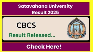 Satavahana University Result 2025 Released at satavahana.ac.in Direct Link to Download 1st, 2nd, 3rd, 4th and 6th Sem Result