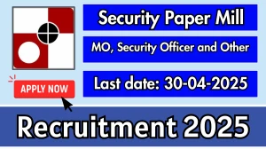 Security Paper Mill Recruitment 2025 - Apply Offline for MO, Security Officer and Other Posts