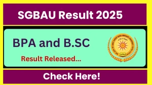 SGBAU Result 2025 Out at sgbau.ac.in Direct Link to Download 1st, 3rd and 5th Semester Result
