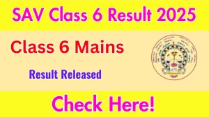 Simultala Awasiya Vidyalaya (SAV) Class 6 Main Result 2025 Out at savbihar.ac.in How to check Results Here