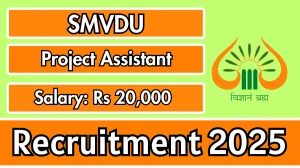 SMVDU Project Assistant Recruitment 2025 - Apply Offline SMVDU Project Assistant Recruitment 2025 - Apply Offline
